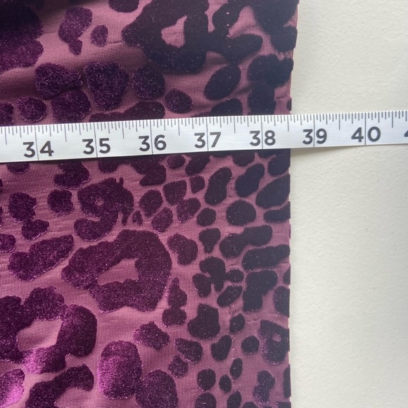 Cache Leopard Velvet Burnout Bodycon Sheath Dress Sz 12 Witchy Whimsigoth - Picture 8 of 11